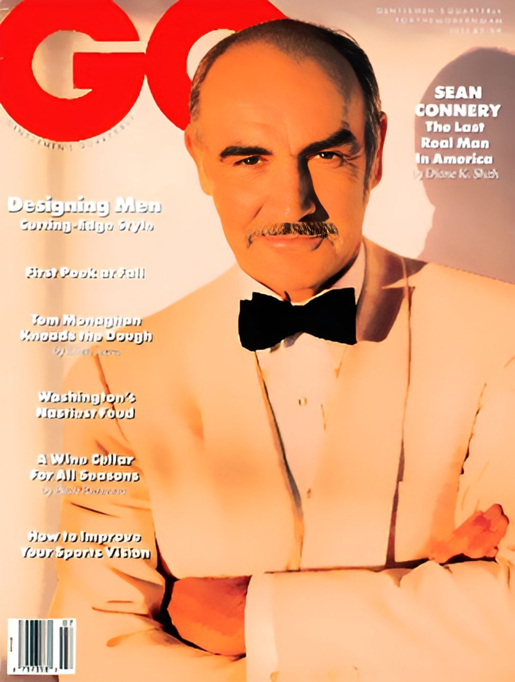 GENTLEMENS QUARTERLY magazine side cover July 1989