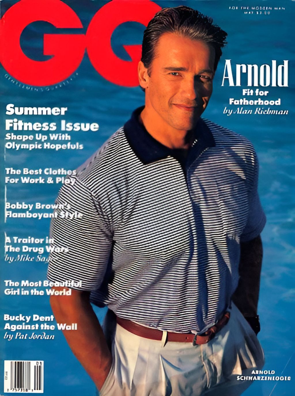 GENTLEMENS QUARTERLY magazine side cover May 1990