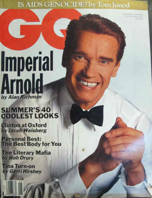 GENTLEMENS QUARTERLY magazine side cover June 1993
