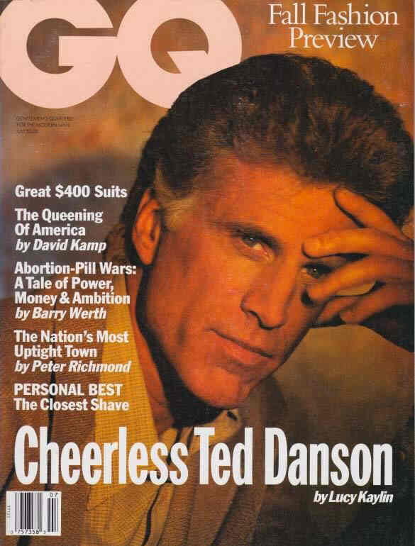 GENTLEMENS QUARTERLY magazine side cover July 1993