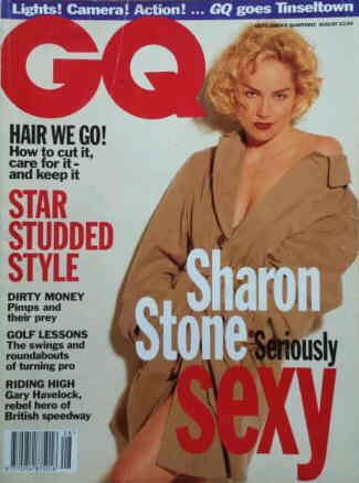 GENTLEMENS QUARTERLY magazine side cover August 1993