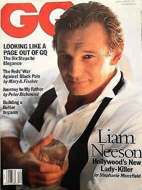 GENTLEMENS QUARTERLY magazine side cover December 1993