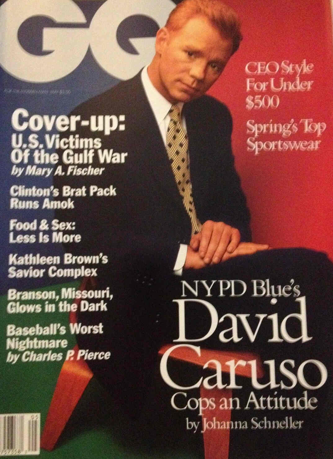 GENTLEMENS QUARTERLY magazine side cover May 1994