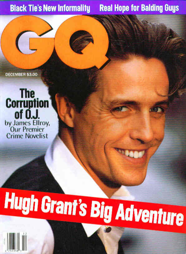 GENTLEMENS QUARTERLY magazine side cover December 1994