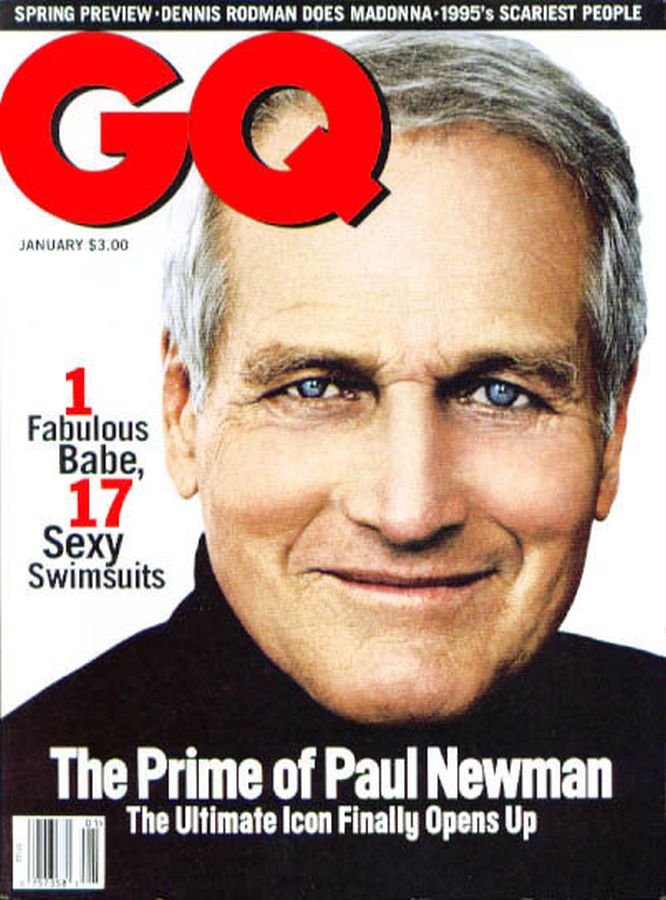 GENTLEMENS QUARTERLY magazine side cover January 1995