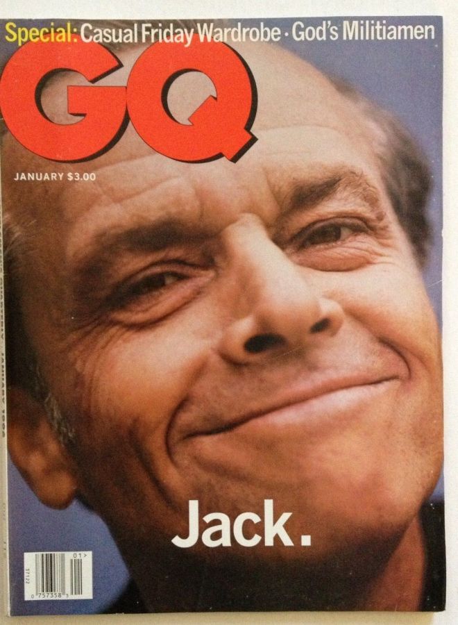 GENTLEMENS QUARTERLY magazine side cover January 1996