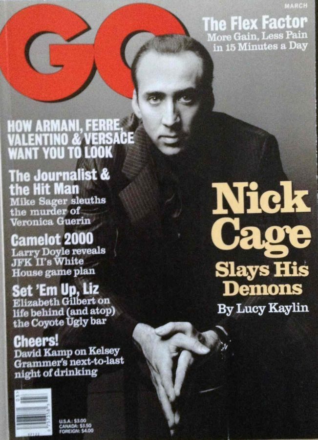 GENTLEMENS QUARTERLY magazine side cover March 1997