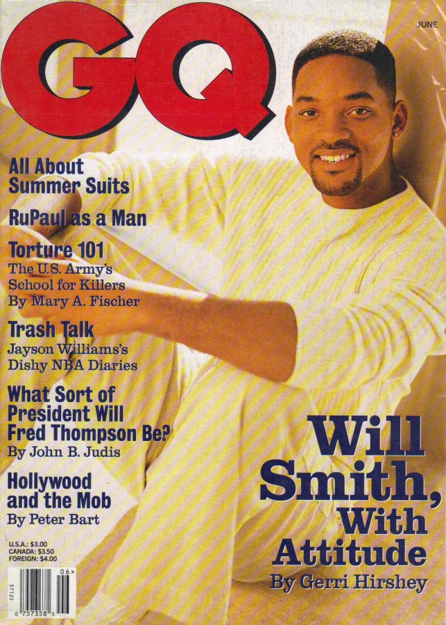 GENTLEMENS QUARTERLY magazine side cover June 1997