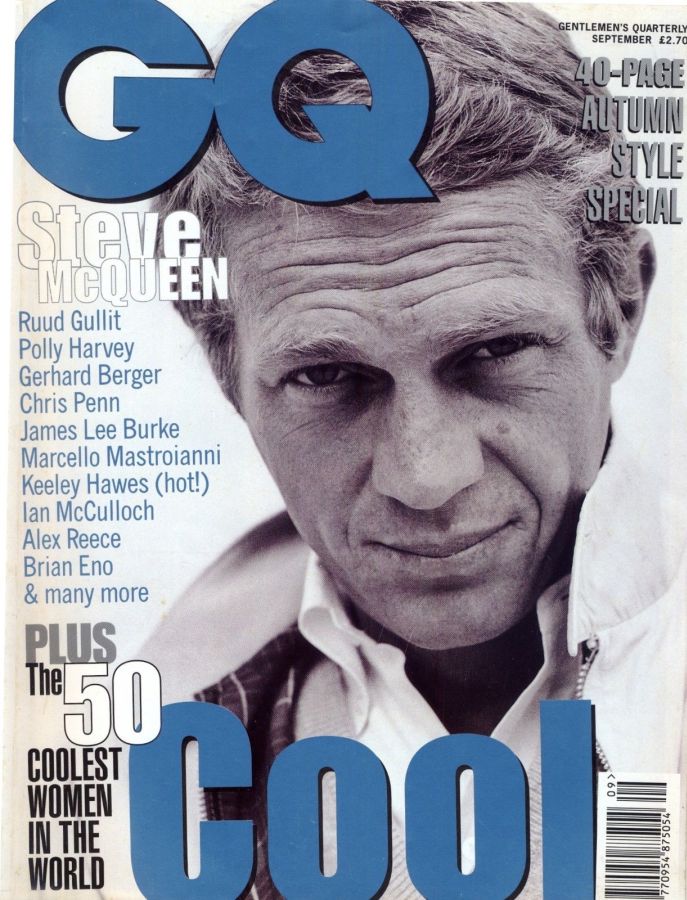 GENTLEMENS QUARTERLY (UK) magazine side cover  September 1996