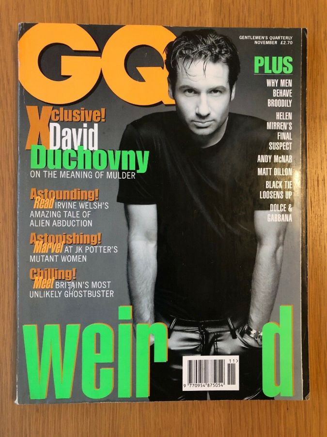 GENTLEMENS QUARTERLY (UK) magazine side cover  November 1996
