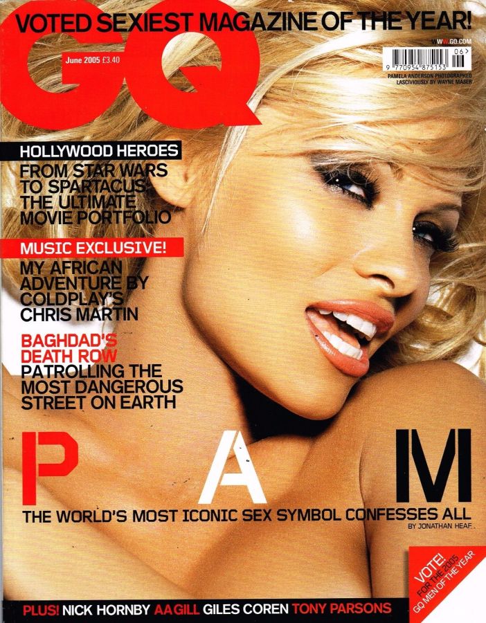 GENTLEMENS QUARTERLY (UK) magazine side cover  June 2005
