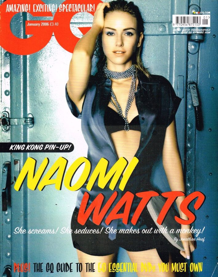 GENTLEMENS QUARTERLY (UK) magazine side cover  January 2006