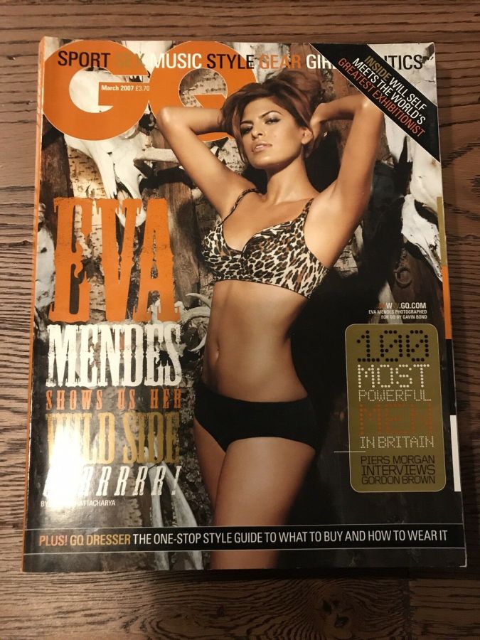 GENTLEMENS QUARTERLY (UK) magazine side cover  March 2007