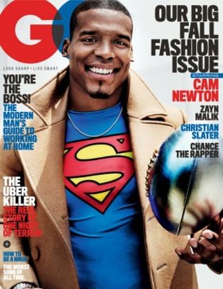 GENTLEMENS QUARTERLY magazine side cover  September 2016