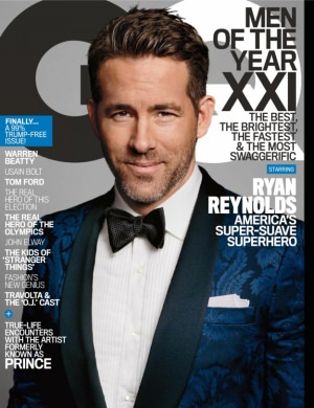 GENTLEMENS QUARTERLY magazine side cover  December 2016
