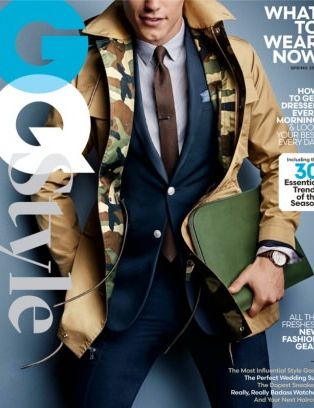 GENTLEMENS QUARTERLY magazine side cover Spring 2016