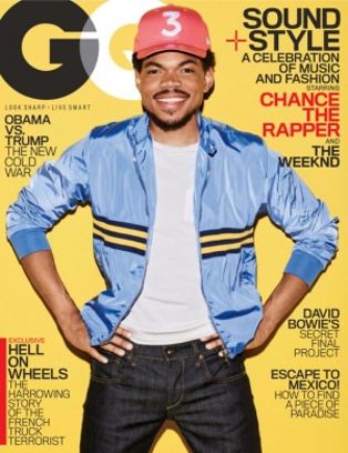 GENTLEMENS QUARTERLY magazine side cover  February 2017