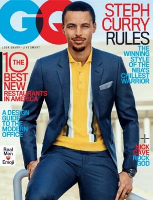 GENTLEMENS QUARTERLY magazine side cover  May 2017