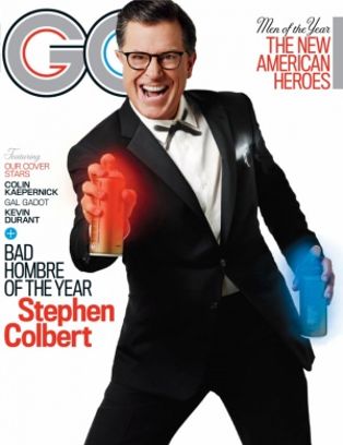 GENTLEMENS QUARTERLY magazine side cover  December 2017/ January 2018 