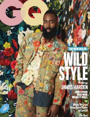 GENTLEMENS QUARTERLY magazine side cover  May 2018