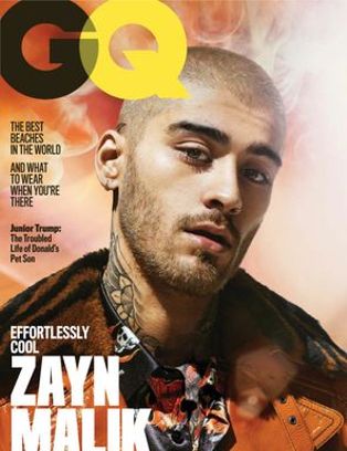 GENTLEMENS QUARTERLY magazine side cover  July 2018