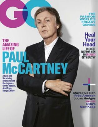 GENTLEMENS QUARTERLY magazine side cover  October 2018