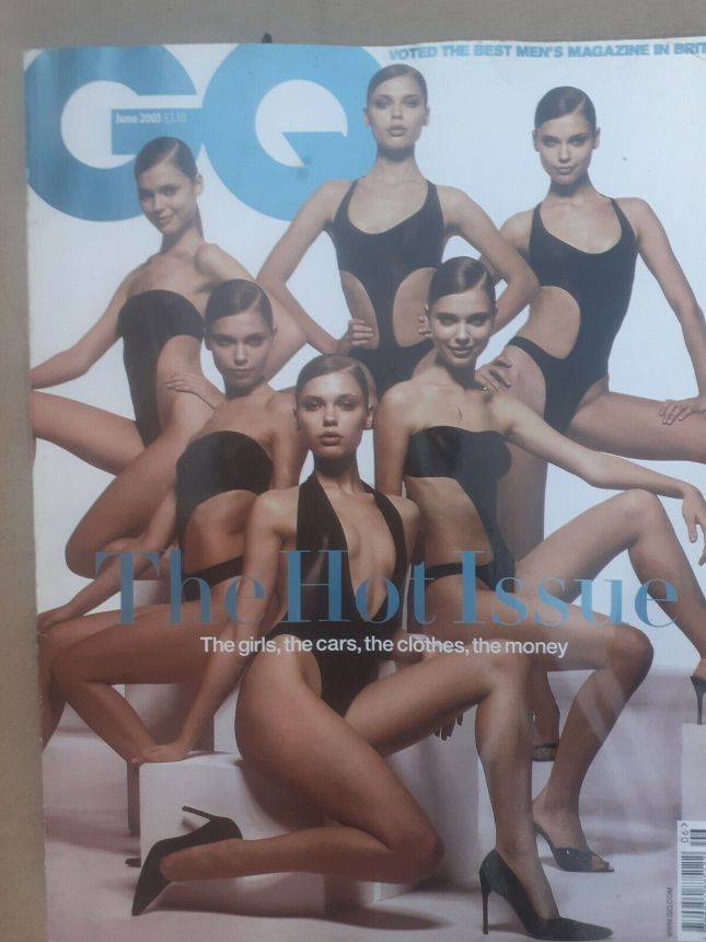 GENTLEMENS QUARTERLY (UK) magazine side cover June 2003