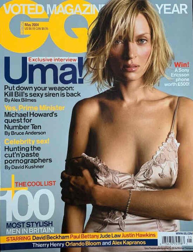 GENTLEMENS QUARTERLY (UK) magazine side cover May 2004