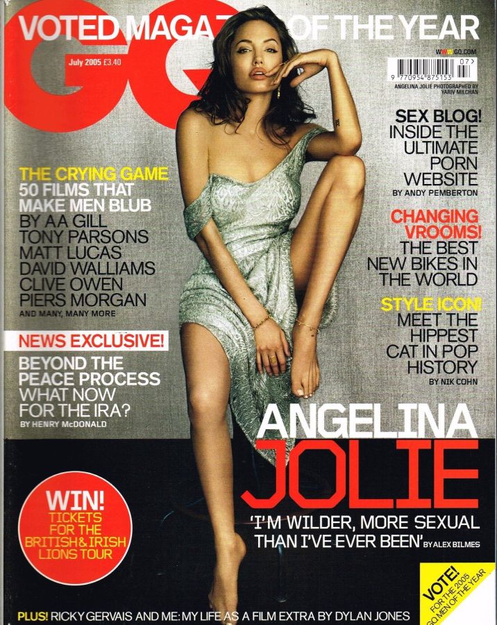 GENTLEMENS QUARTERLY (UK) magazine side cover July 2005