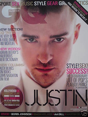 GENTLEMENS QUARTERLY (UK) magazine side cover May 2007