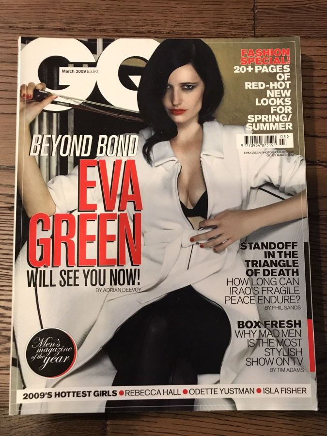 GENTLEMENS QUARTERLY (UK) magazine side cover March 2009
