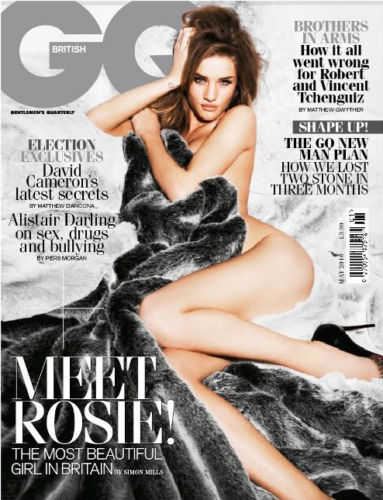 GENTLEMENS QUARTERLY (UK) magazine side cover May 2010