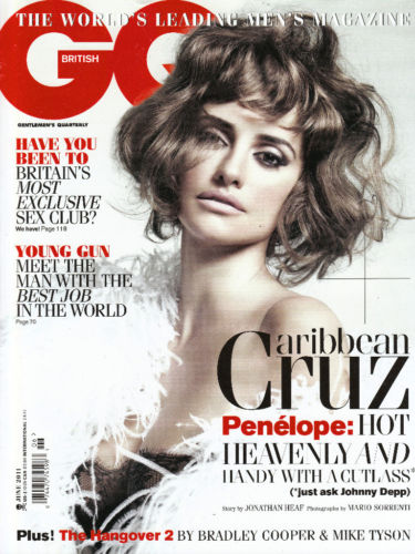GENTLEMENS QUARTERLY (UK) magazine side cover June 2011
