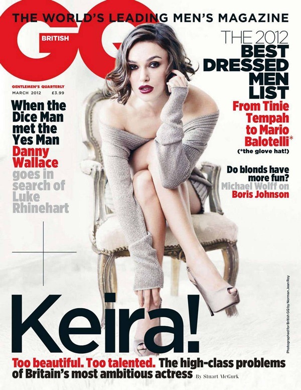 GENTLEMENS QUARTERLY (UK) magazine side cover March 2012