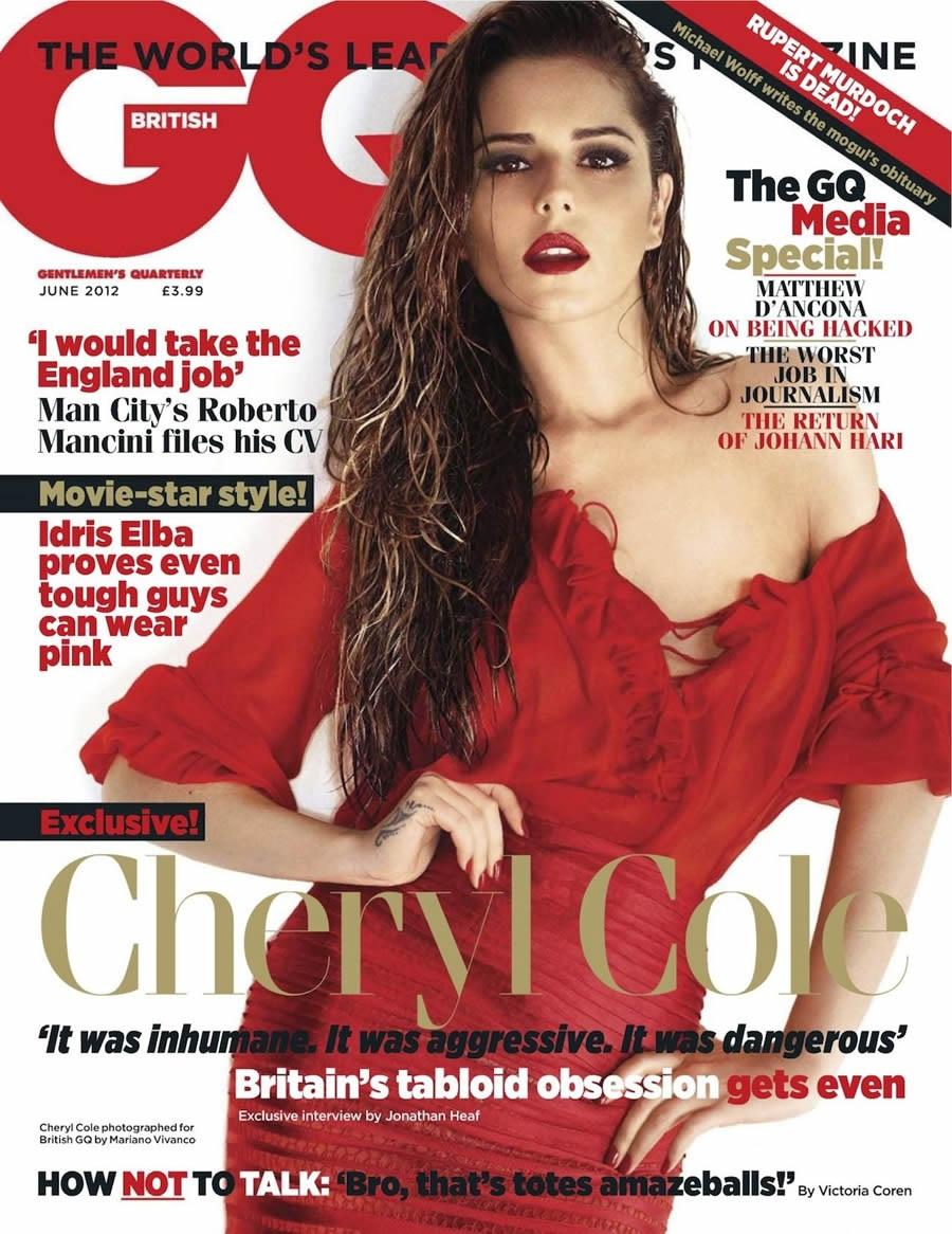 GENTLEMENS QUARTERLY (UK) magazine side cover June 2012
