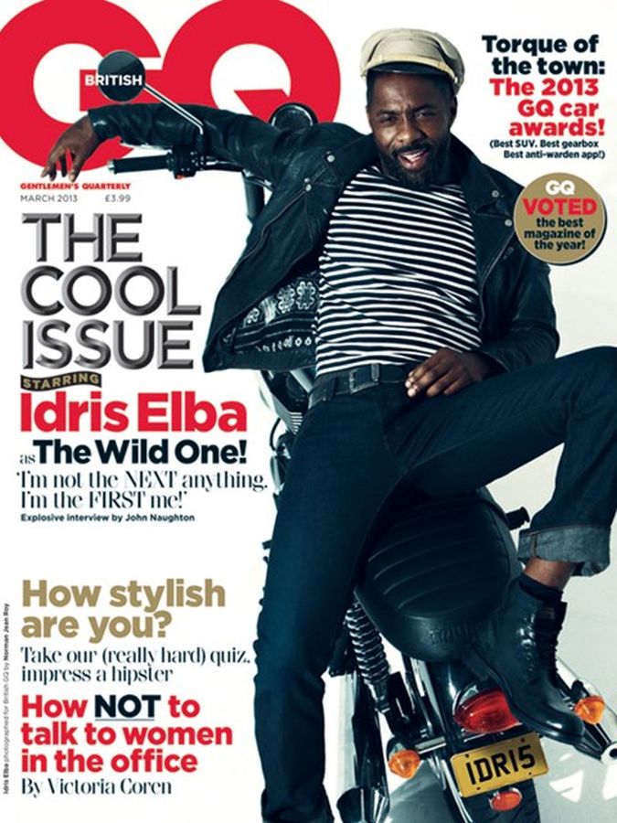 GENTLEMENS QUARTERLY (UK) magazine side cover March 2013