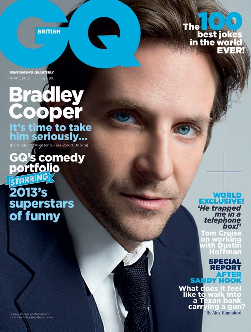 GENTLEMENS QUARTERLY (UK) magazine side cover April 2013