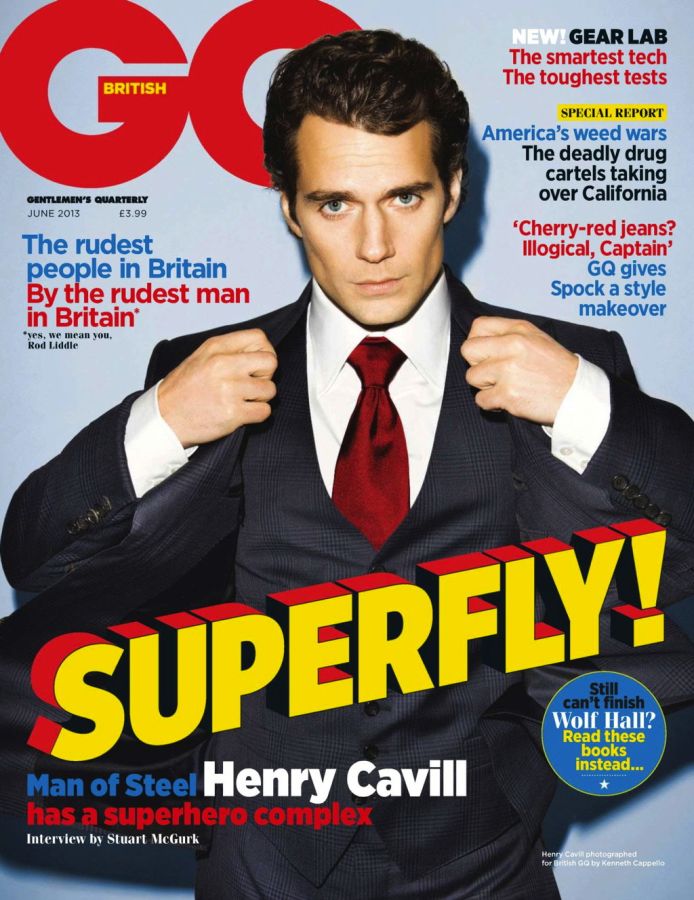 GENTLEMENS QUARTERLY (UK) magazine side cover June 2013