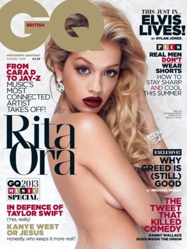 GENTLEMENS QUARTERLY (UK) magazine side cover August 2013