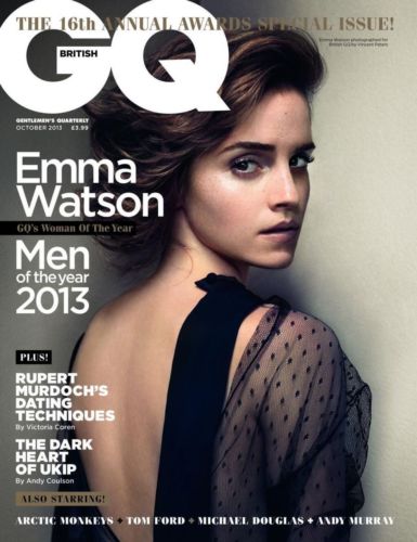 GENTLEMENS QUARTERLY (UK) magazine side cover October 2013