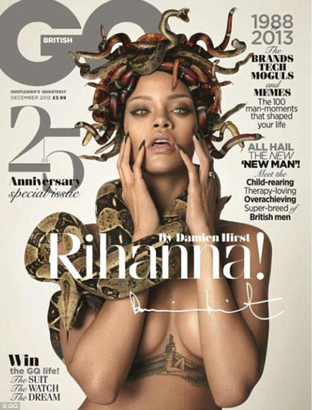 GENTLEMENS QUARTERLY (UK) magazine side cover December 2013
