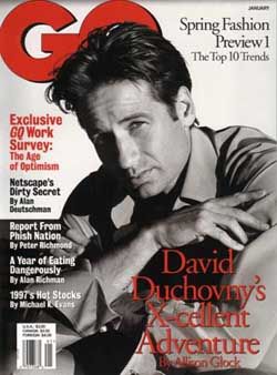 GENTLEMENS QUARTERLY (UK) magazine side cover January 1997