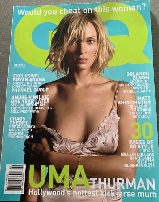 GENTLEMENS QUARTERLY AUSTRALIA magazine side cover Autumn 2004