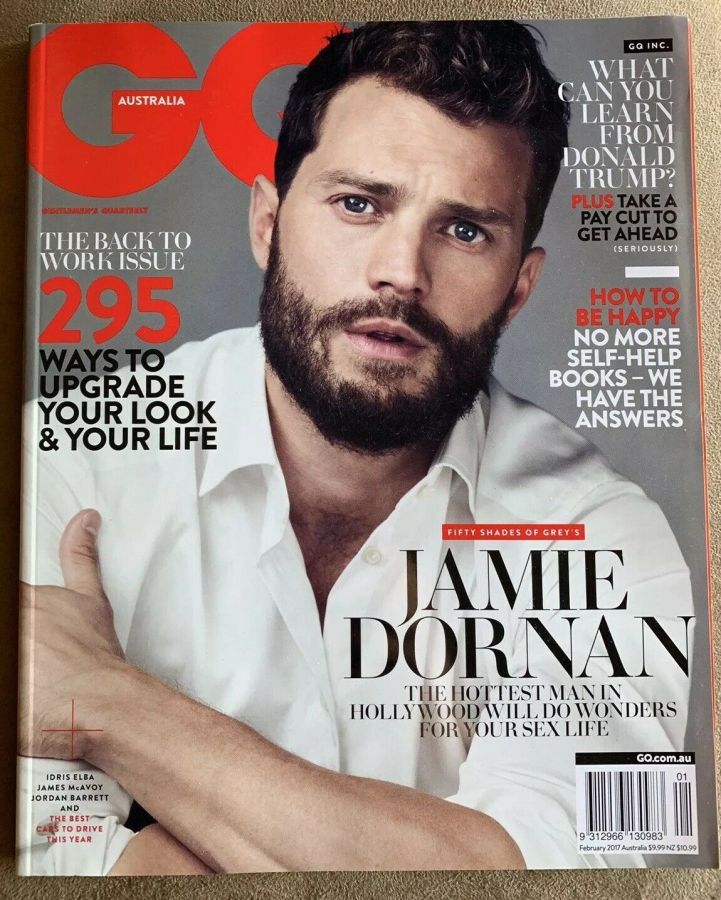 GENTLEMENS QUARTERLY AUSTRALIA magazine side cover  February 2017