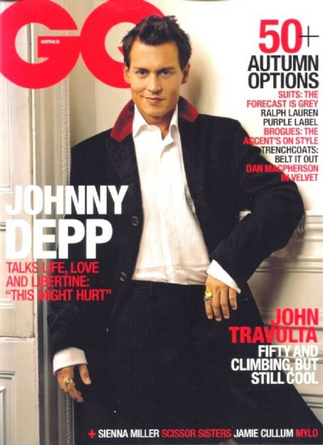 GENTLEMENS QUARTERLY AUSTRALIA magazine side cover  April 2005