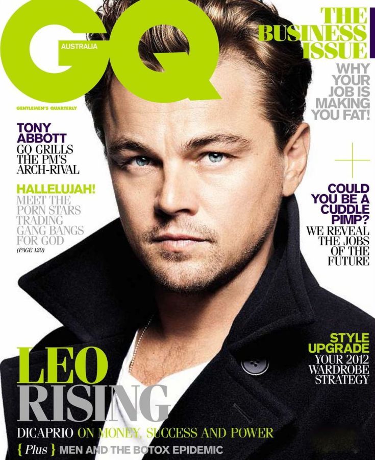 GENTLEMENS QUARTERLY AUSTRALIA magazine side cover  February 2012