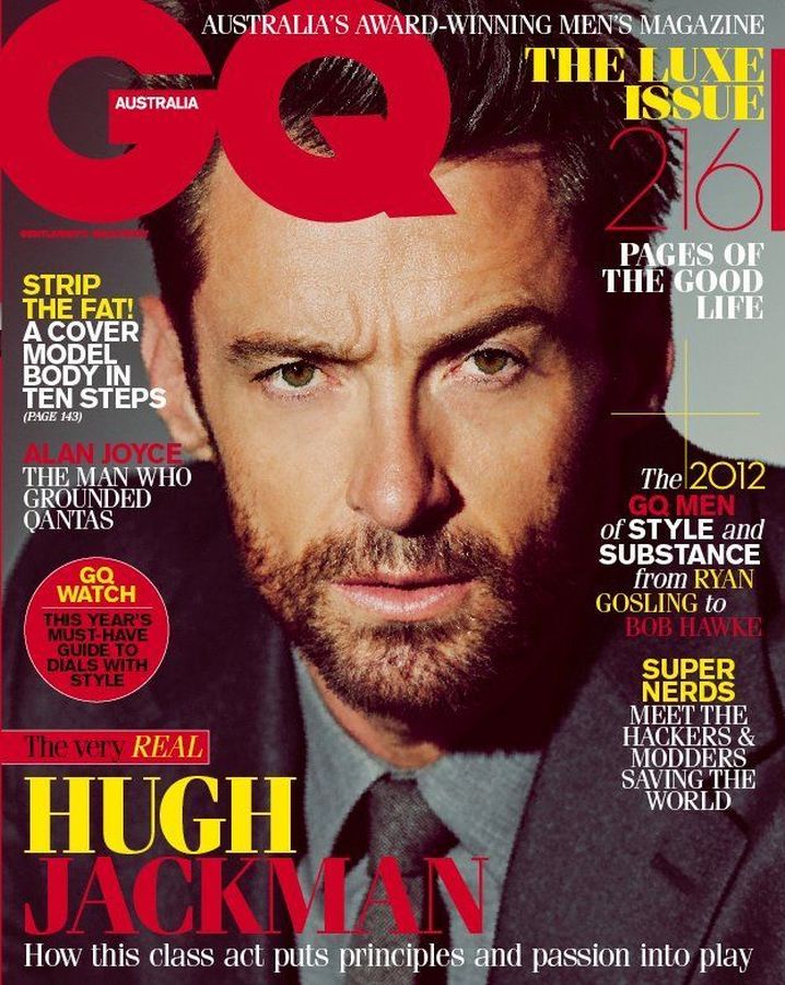 GENTLEMENS QUARTERLY AUSTRALIA magazine side cover  May 2012