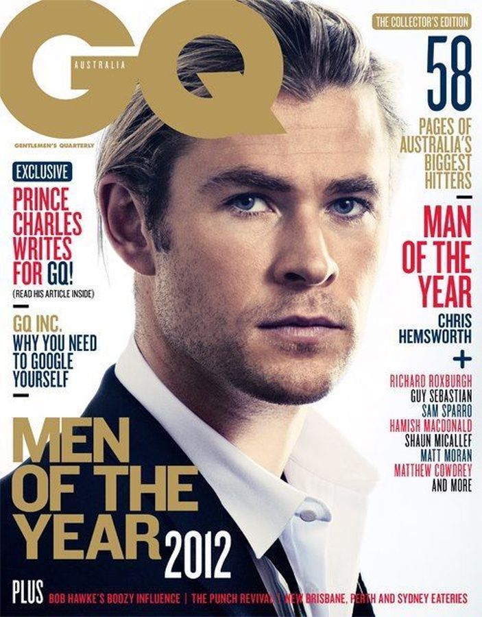 GENTLEMENS QUARTERLY AUSTRALIA magazine side cover  December 2012