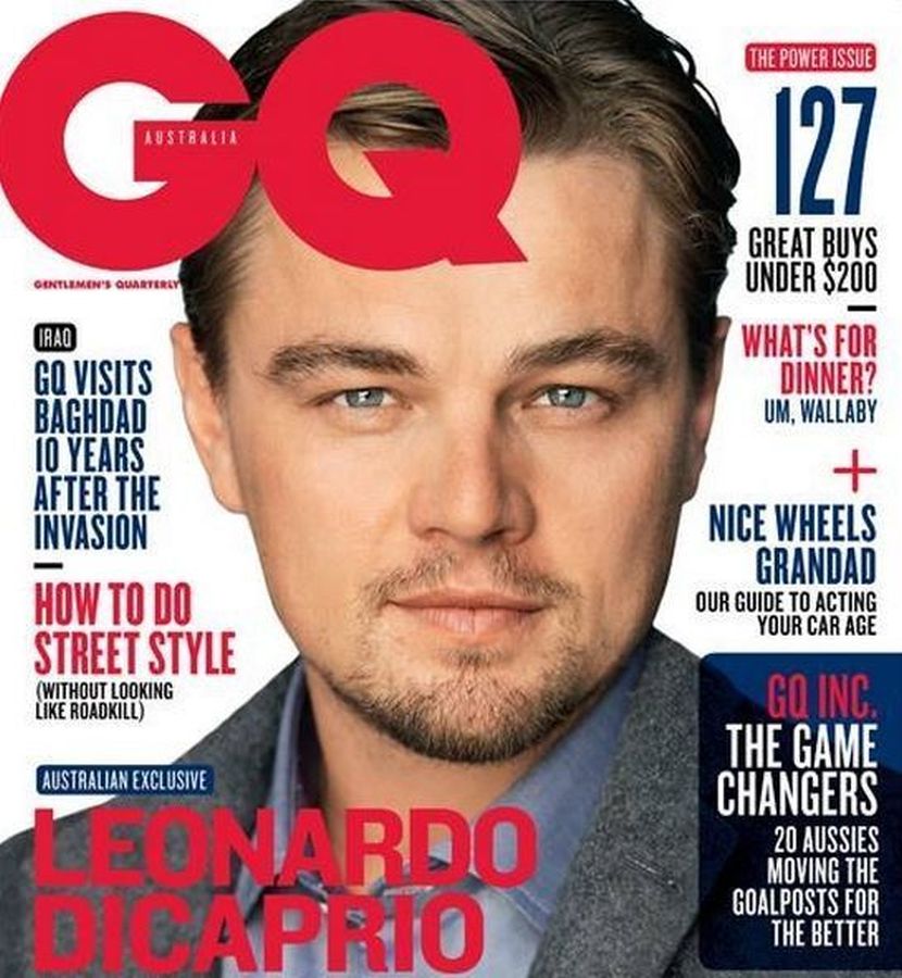 GENTLEMENS QUARTERLY AUSTRALIA magazine side cover  June 2013