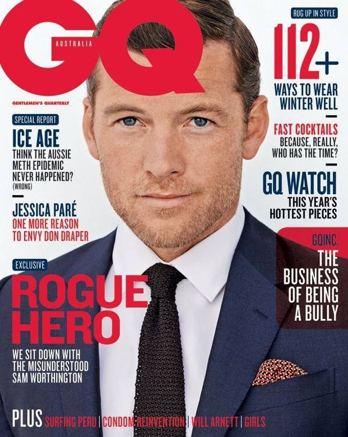 GENTLEMENS QUARTERLY AUSTRALIA magazine side cover  May 2014